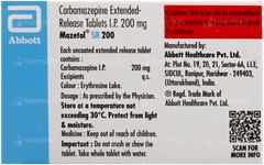 Mazetol Sr 200 Tablet 15 Mazetol Sr 200 Tablet 15
